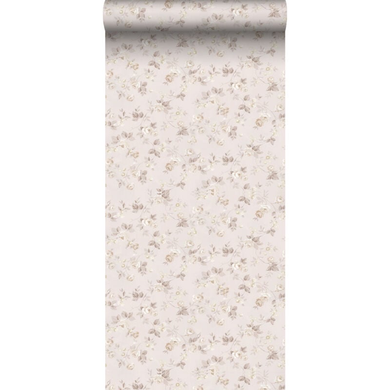 Papier peint fleurs beige Sanders&sanders