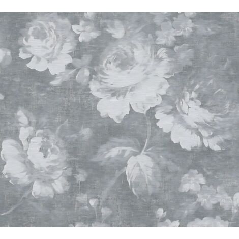 Papier peint floral Profhome 336042 papier peint intissé lisse avec un dessin floral mat brun rouge 5,33 m2 - brun