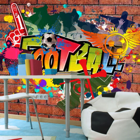 Papier Peint "Football Fans" 70 x 100 cm