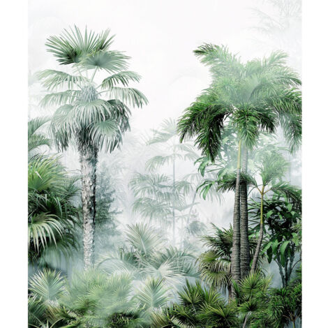 Papier peint foret de palmier vert 225 x 270 cm