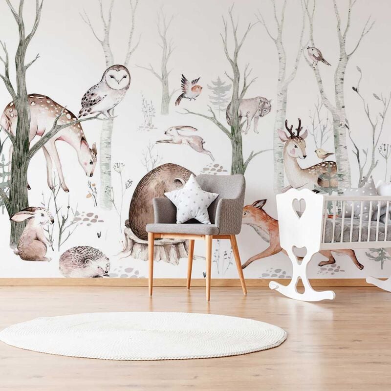 Papier peint forêt enfant