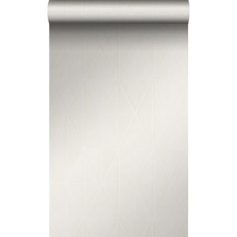 papier peint forme graphique gris argent brillant clair  - Origin Wallcoverings