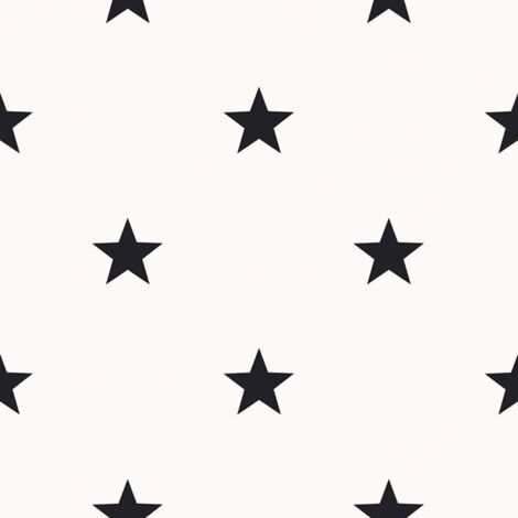 Papier peint Friends & Coffee Little Stars Noir et blanc Noordwand
