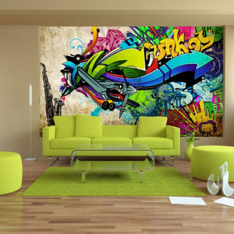 Papier Peint "Funky Graffiti" 140 x 200 cm