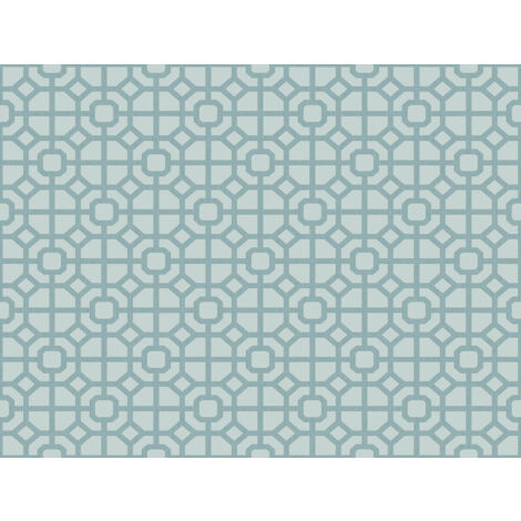 papier peint géométrique bleu gris  - Sanders & Sanders