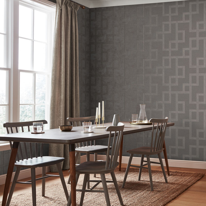 Papier peint intissé Géométrique Entrelacs d'or 1005 x 52cm Quartz