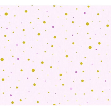 Papier Peint "Gomettes Multicos" Rose Clair 10mx 0.53 m
