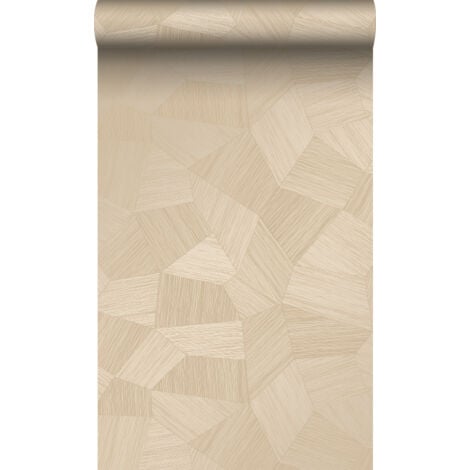 papier peint graphique 3D couleur sable  - Origin Wallcoverings