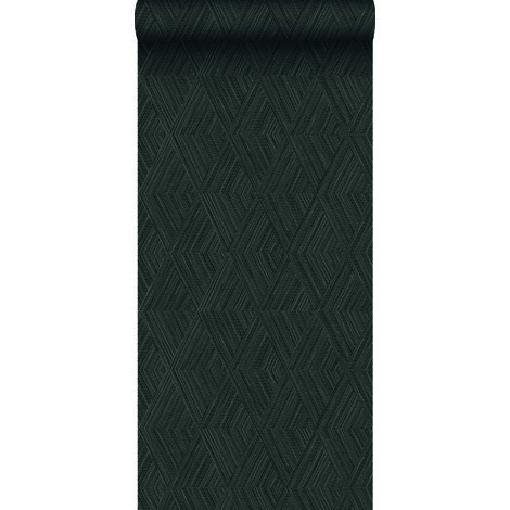 papier peint graphique 3D noir  - Origin Wallcoverings