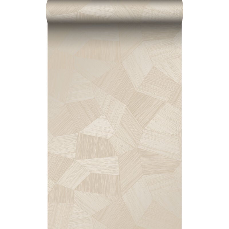 Papier peint graphique 3D blanc cassé Origin Wallcoverings