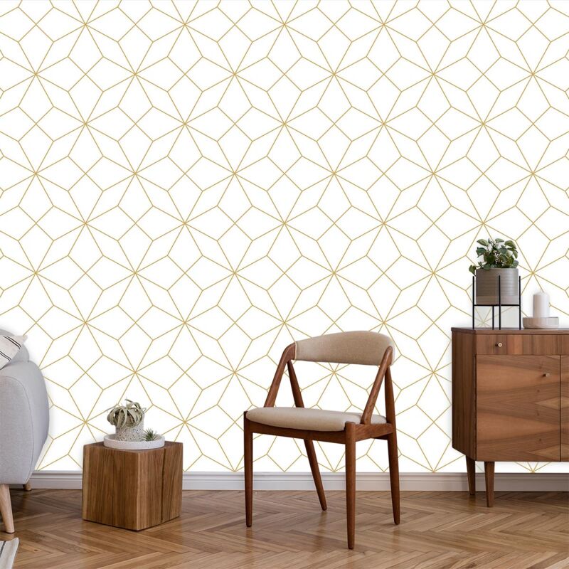 Papier peint graphique scandinave