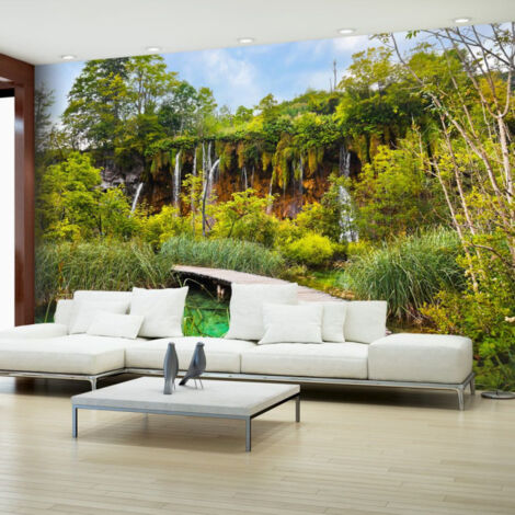 Papier Peint "Green Oasis" 70 x 100 cm