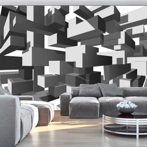 Papier Peint "Grey Notes" 70 x 100 cm