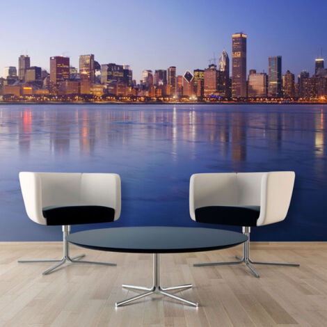 Papier Peint "Icy Downtown Chicago" 309 x 400 cm