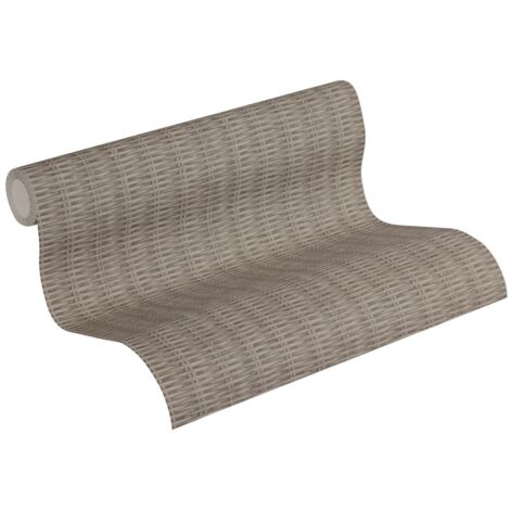 papier peint imitation bois beige  - Livingwalls