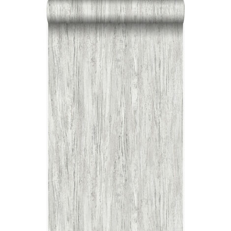 papier peint imitation bois Ivoire foncé blanc  - Origin Wallcoverings