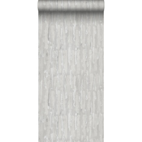 papier peint imitation bois vieux blanc  - Sanders & Sanders