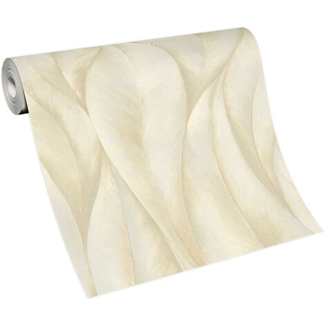 Papier peint imitation pierre beige moderne – Tapisserie brique claire pour cuisine, salon, couloir et salle de bain – Résistant et durable – Bricoflor