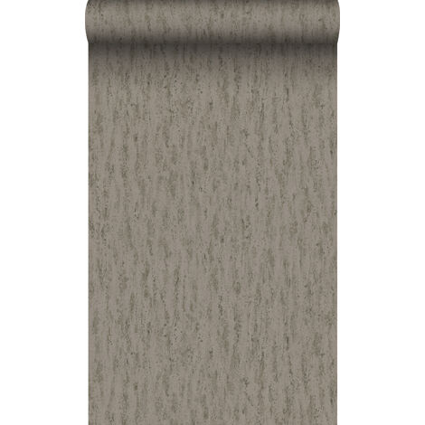 papier peint imitation pierre marron - Origin Wallcoverings