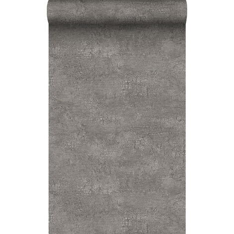 papier peint imitation pierre taupe - Origin Wallcoverings