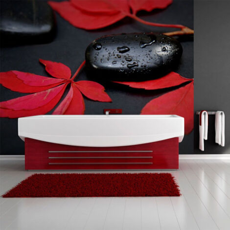 Papier Peint "Intensité du Rouge : Zen" 309 x 400 cm