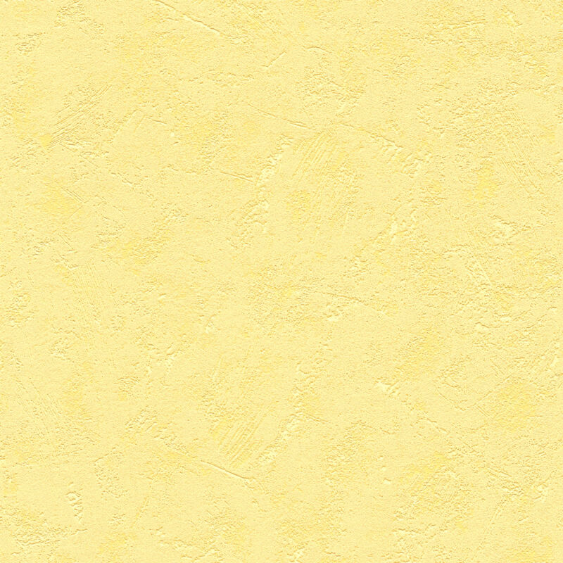 Papier peint crépi en jaune clair Papier peint intissé uni aspect crépi pour couloir et chambre d’enfant