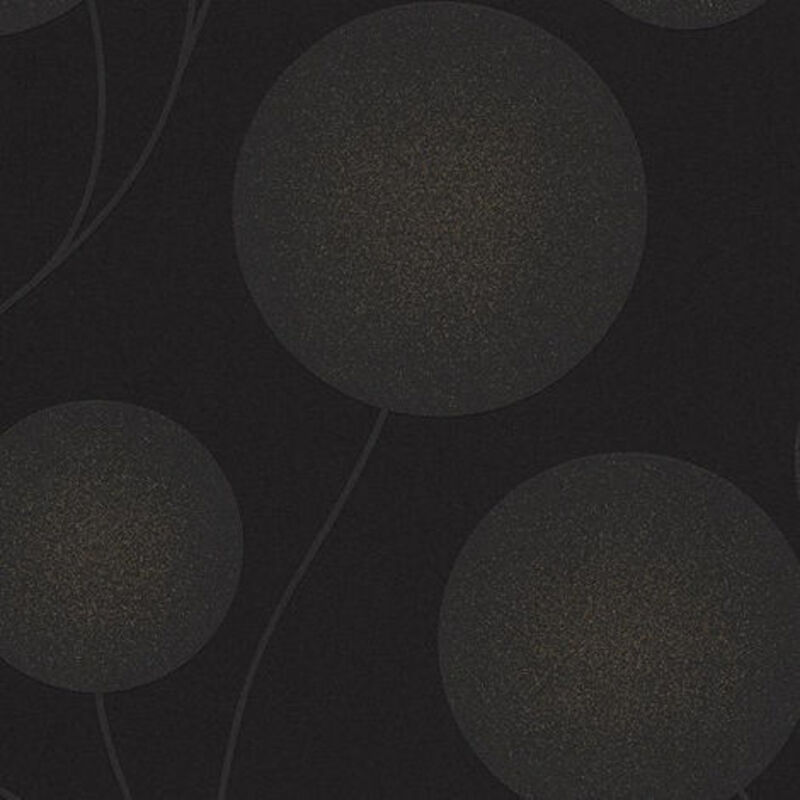Papier peint pois Papier peint chambre Papier peint intissé Métallique Anthracite 305473