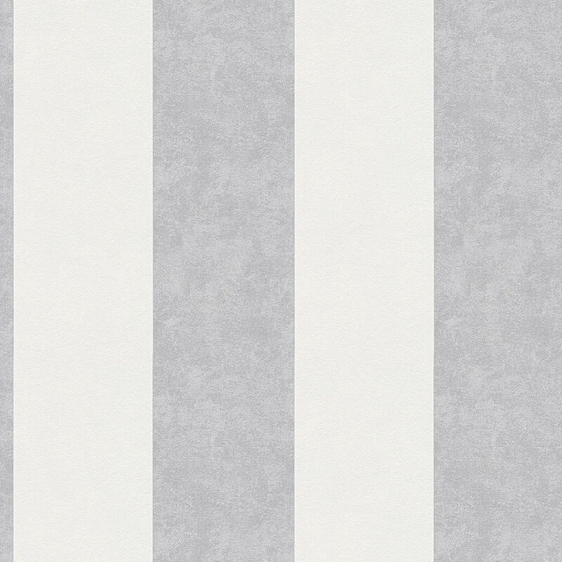 Papier peint rayé gris et blanc idéal bureau & couloir Tapisserie rayures grise chambre adulte Papier peint classique rayures vinyle