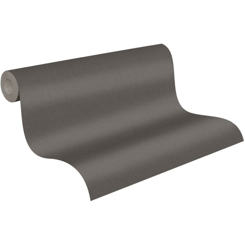 Papier peint élégant uni marron Tapisserie texturée moderne idéale chambre Papier peint intissé vinyle pour bureau et couloir