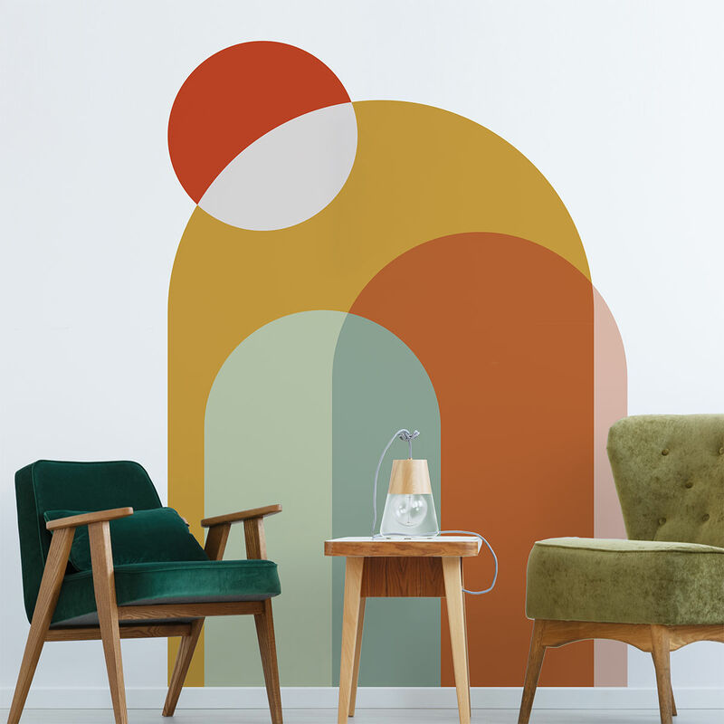 Papier peint intissé pré-encollé fresques géantes - ARCHES DU CRÉPUSCULE - 125x60cm