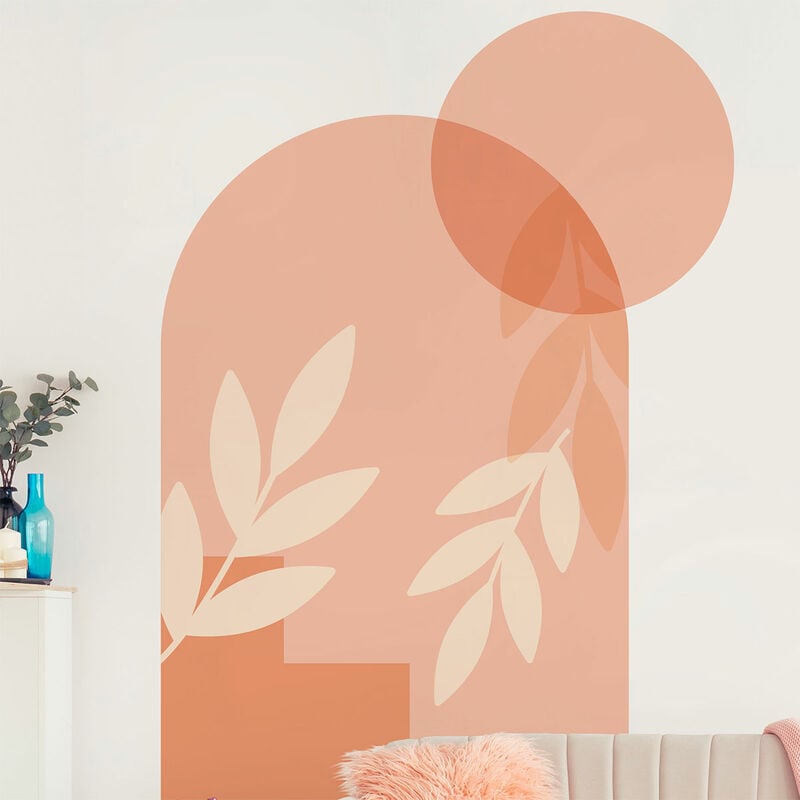 Papier peint intissé pré-encollé fresques géantes - arches nature abstraite - 90x60cm