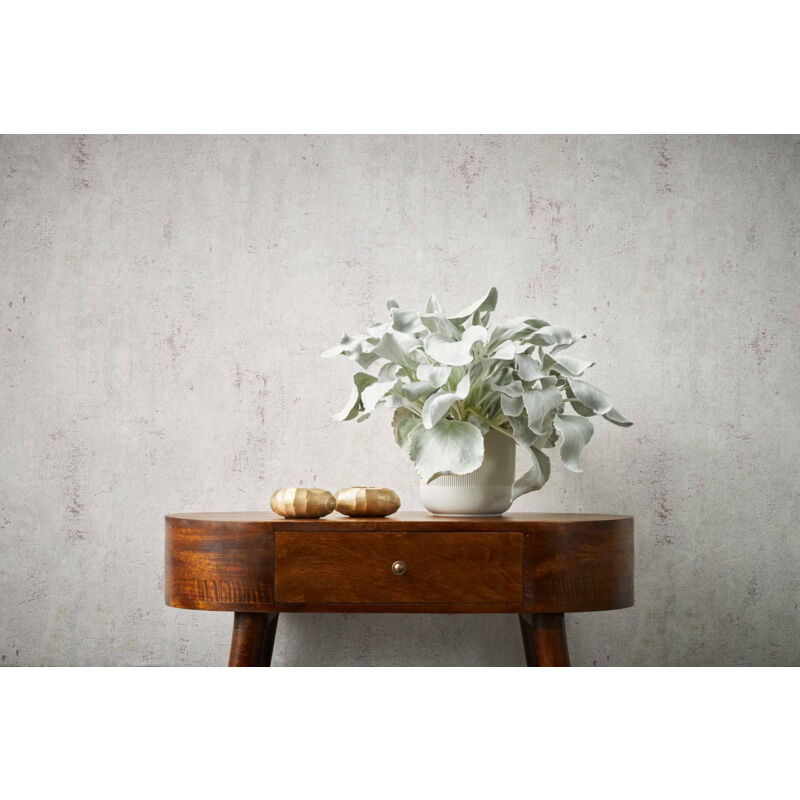 Papier peint imitation béton usé idéal couloir Tapisserie beige crème unie style industrielle Papier peint moderne beige effet ciment