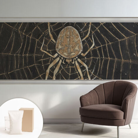 Papier peint intissé à motifs décoratifs pour salon chambre et bureau Décoration murale élégante avec colle Toile d'araignée 250x104 cm