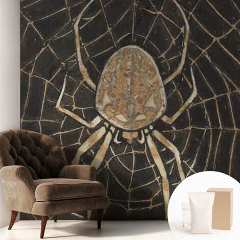 Papier peint intissé à motifs décoratifs pour salon chambre et bureau Décoration murale élégante avec colle Toile d'araignée 250x250 cm
