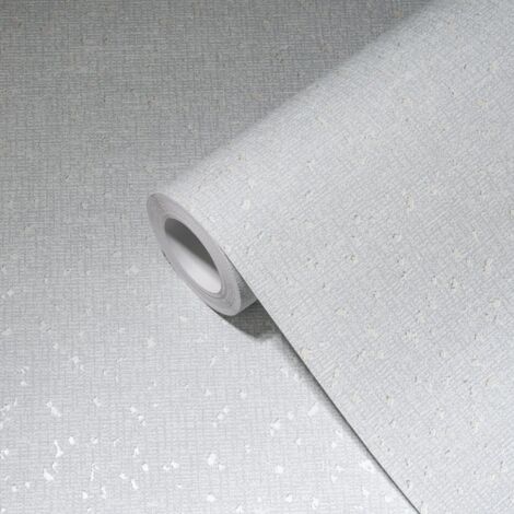 Papier peint intissé argent Tapisserie graphique effet gaufrage Papier peint design effet brillant idéal pour chambre