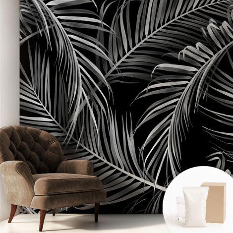 Papier peint intissé avec imprimé pour décoration intérieure pour rénovation a motif - Colle incluse gratuite Motif exotique 250x250 cm