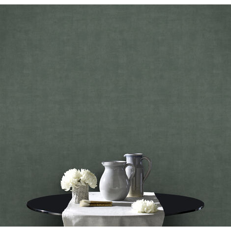Papier peint intissé Béton Mat 1005 x 52cm Vert