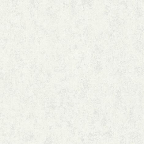 Papier peint intissé blanc gris Tapisserie effet brillant style urbain Papier peint aspect béton style industriel idéal pour chambre