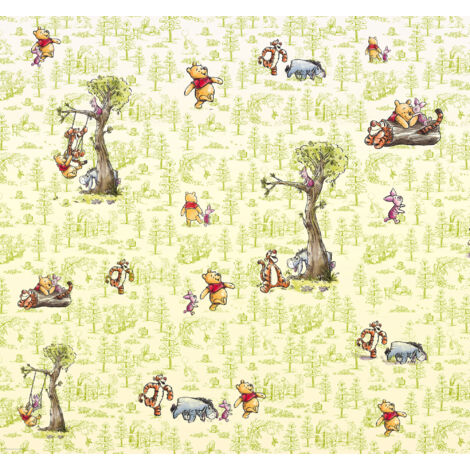 Papier Peint intissé Disney Winnie l'ourson et ses amis 300 cm x 280 cm