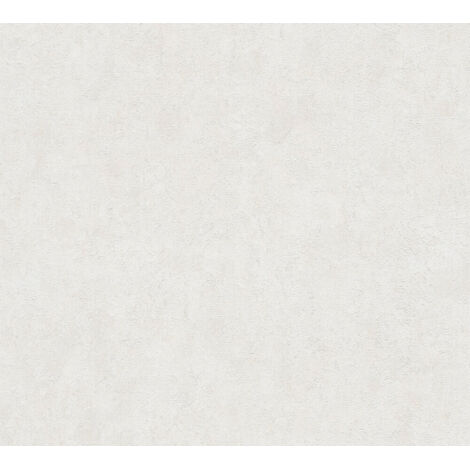 Papier peint intissé Effet béton Beige, Blanc - 10,05 x 0,53 m