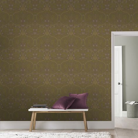 Papier peint intissé Forêt Lauri 1005 x 52cm Ocre