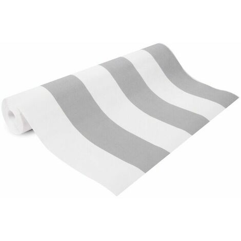 Papier peint intissé Gris, Blanc