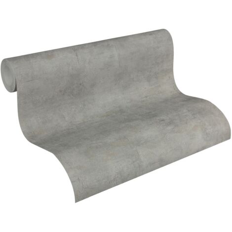 Papier peint intissé gris effet béton idéal salon Tapisserie moderne grise effet béton Papiers peints gris modernes pour chambre