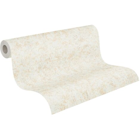 Papier peint intissé gris et or Tapisserie aspect tâcheté Papier peint tendance effet métallique idéal pour cuisine