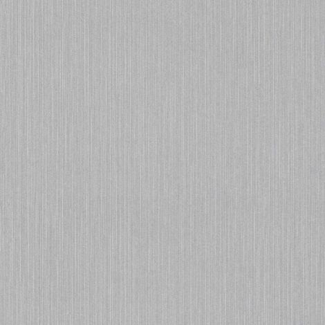 Papier peint intissé gris foncé Tapisserie structurée effet tissé vertical Papier peint moderne style minimaliste idéal pour salon