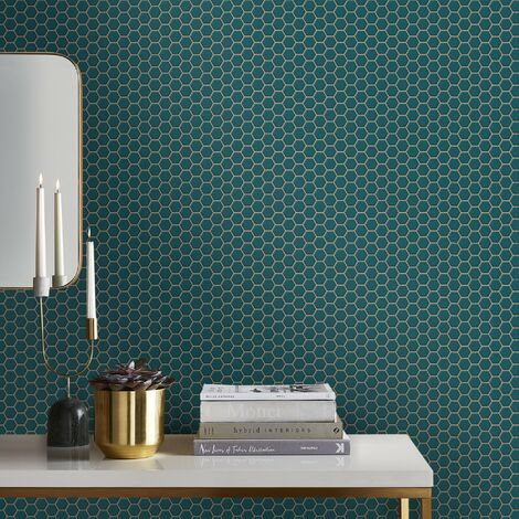 Papier Peint  Hexagone
