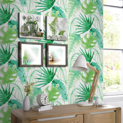 Papier peint intissé Jungle Fever – Motif feuilles luxuriantes – Dimensions 1005 x 52cm – Résistant à la lumière – Facile à poser – Superfresco Easy