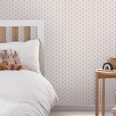 Papier peint intissé Laura Ashley Daisy Lavender 1005 x 52cm Violet
