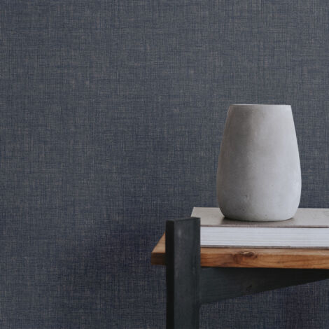 Papier peint intissé  Lin Shimmer 1005 x 52cm Bleu