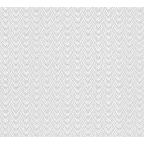Papier peint intissé monochrome blanc 10,05 x 0,53 m Tapisserie structurée à poids Papier peint moderne à peindre idéal pour couloir